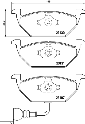 Klocki hamulcowe - komplet P 85 072 BREMBO