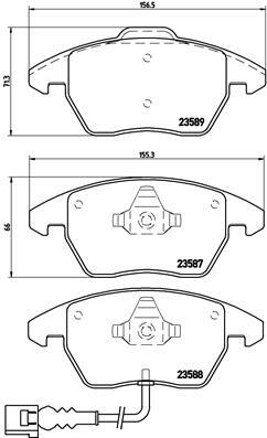 Klocki hamulcowe - komplet P 85 075 BREMBO