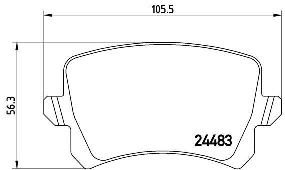 Klocki hamulcowe - komplet P 85 109 BREMBO