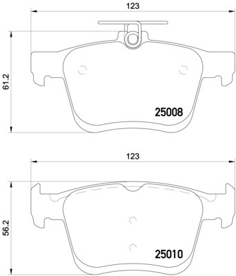 Klocki hamulcowe - komplet P 85 125 BREMBO