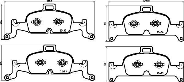 Klocki hamulcowe - komplet P 85 164 BREMBO