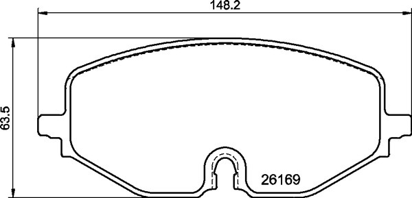 Klocki hamulcowe - komplet, DIRECTIONAL BRAKE PADS P 85 182 BREMBO