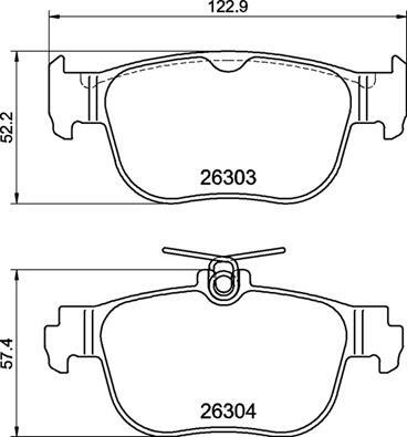 Klocki hamulcowe - komplet P 85 189 BREMBO
