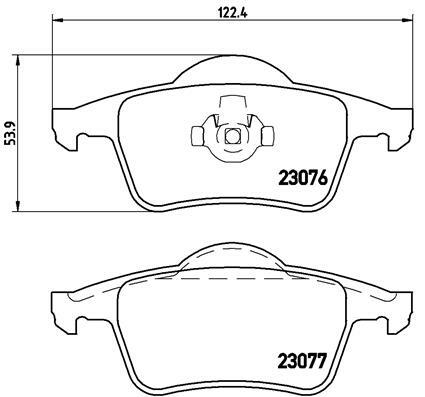 Klocki hamulcowe - komplet P 86 014 BREMBO