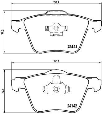 Klocki hamulcowe - komplet P 86 018 BREMBO