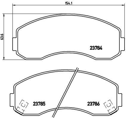 Klocki hamulcowe - komplet P 99 003 BREMBO