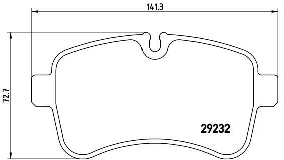 Klocki hamulcowe - komplet P A6 027 BREMBO
