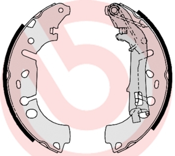 Zestaw szczęk hamulcowych S 23 531 BREMBO