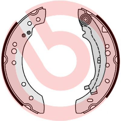 Zestaw szczęk hamulcowych S 54 521 BREMBO