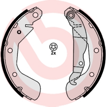 Zestaw szczęk hamulcowych S 59 514 BREMBO