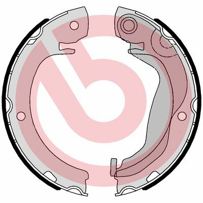 Szczęki hamulcowe, hamulec postojowy S 83 569 BREMBO