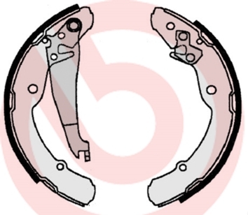 Zestaw szczęk hamulcowych wyprzedaż S 85 516 BREMBO