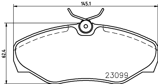Klocki hamulcowe - komplet MDB2159 MINTEX
