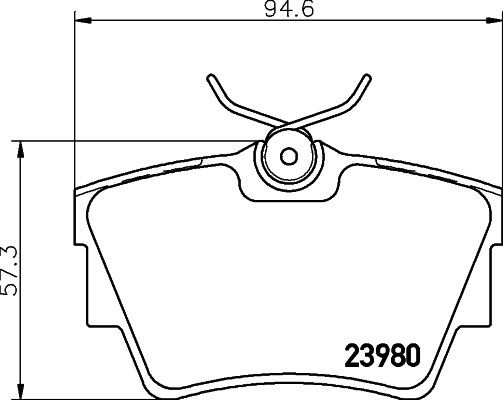 Klocki hamulcowe - komplet MDB2258 MINTEX