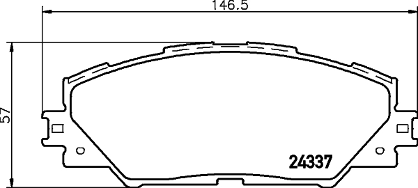 Klocki hamulcowe - komplet MDB2786 MINTEX