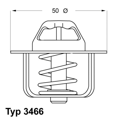 Termostat układu chłodzenia 3466.89D WAHLER