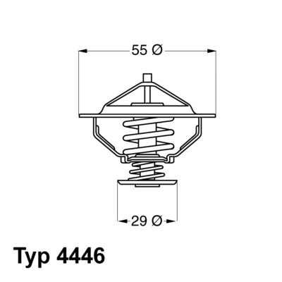 Termostat układu chłodzenia 4446.83D WAHLER