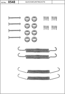 Zestaw akcesoriów, szczęki hamulcowe 0548 Quick Brake ApS