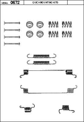 Zestaw akcesoriów, szczęki hamulcowe 0672 Quick Brake ApS