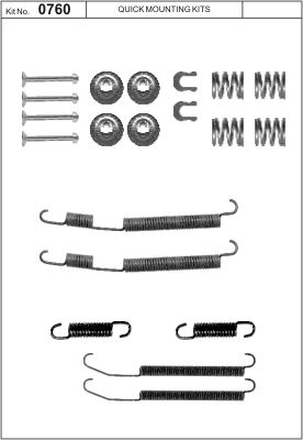 Zestaw akcesoriów, szczęki hamulcowe 0760 Quick Brake ApS