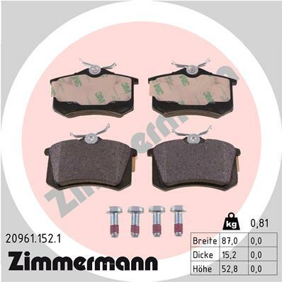 Klocki hamulcowe - komplet 20961.152.1 ZIMMERMANN