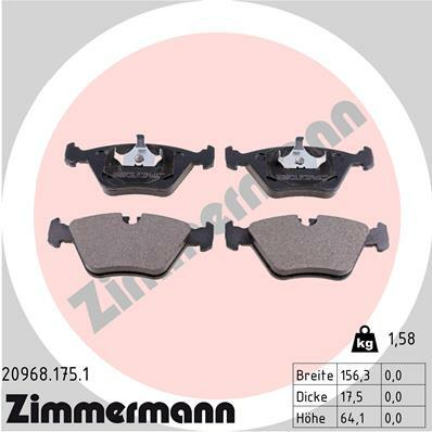 Klocki hamulcowe - komplet 20968.175.1 ZIMMERMANN