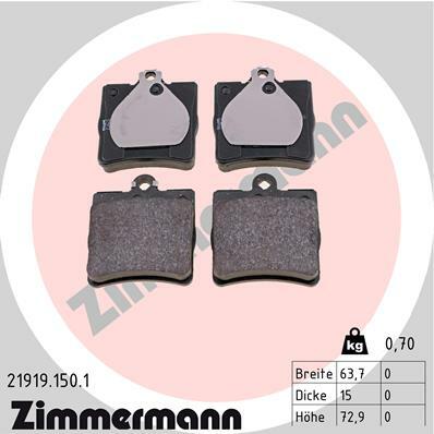 Klocki hamulcowe - komplet 21919.150.1 ZIMMERMANN