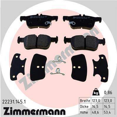 Klocki hamulcowe - komplet wyprzedaż 22231.145.1 ZIMMERMANN
