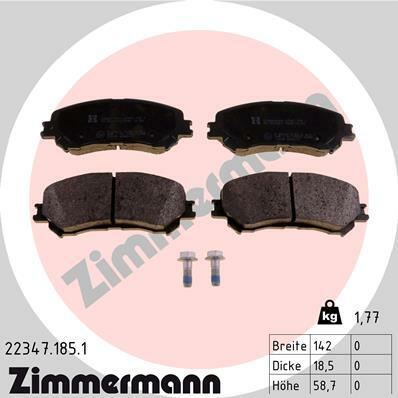 Klocki hamulcowe - komplet 22347.185.1 ZIMMERMANN