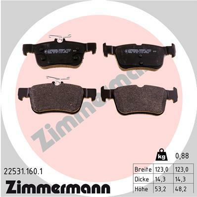 Klocki hamulcowe - komplet 22531.160.1 ZIMMERMANN