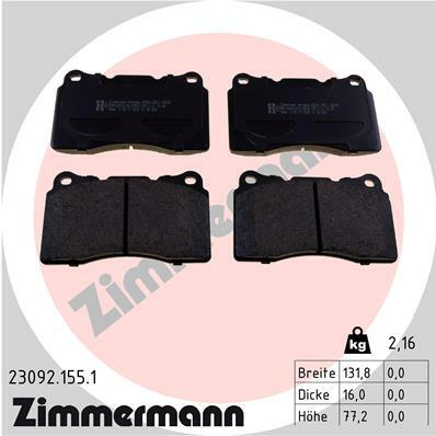 Klocki hamulcowe - komplet 23092.155.1 ZIMMERMANN