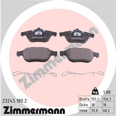 Klocki hamulcowe - komplet 23245.180.2 ZIMMERMANN