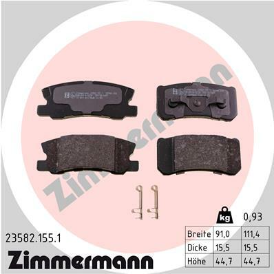 Klocki hamulcowe - komplet 23582.155.1 ZIMMERMANN