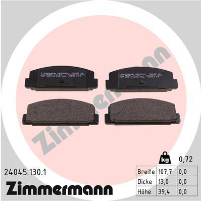 Klocki hamulcowe - komplet 24045.130.1 ZIMMERMANN