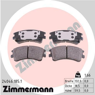 Klocki hamulcowe - komplet 24046.185.1 ZIMMERMANN