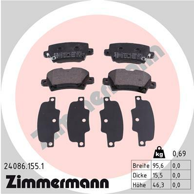 Klocki hamulcowe - komplet 24086.155.1 ZIMMERMANN
