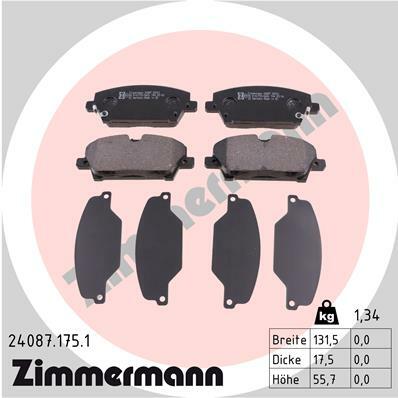 Klocki hamulcowe - komplet 24087.175.1 ZIMMERMANN