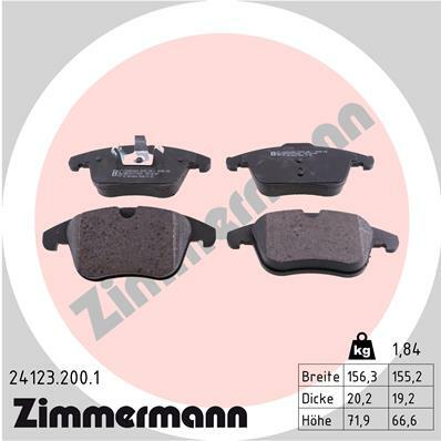 Klocki hamulcowe - komplet 24123.200.1 ZIMMERMANN