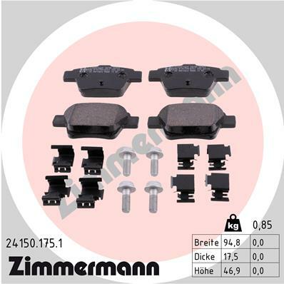 Klocki hamulcowe - komplet 24150.175.1 ZIMMERMANN
