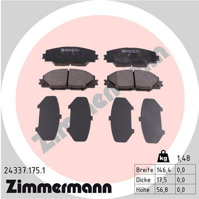 Klocki hamulcowe - komplet 24337.175.1 ZIMMERMANN