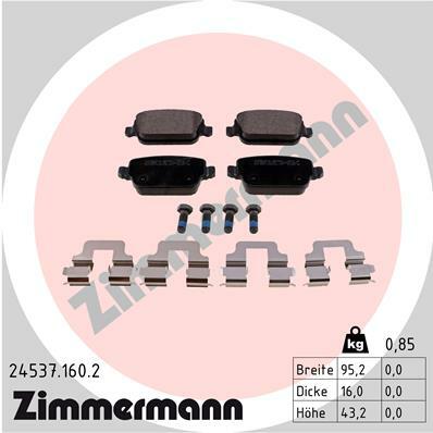 Klocki hamulcowe - komplet 24537.160.2 ZIMMERMANN