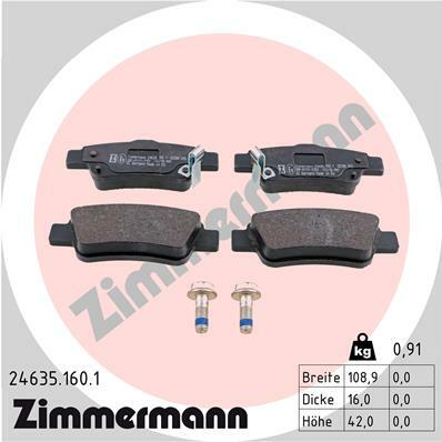 Klocki hamulcowe - komplet 24635.160.1 ZIMMERMANN