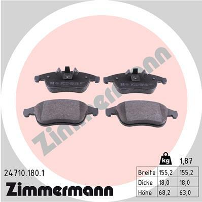 Klocki hamulcowe - komplet 24710.180.1 ZIMMERMANN