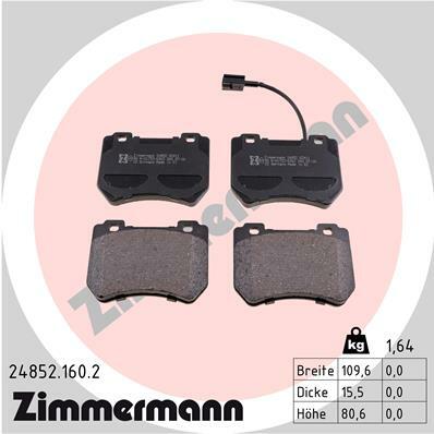 Klocki hamulcowe - komplet 24852.160.2 ZIMMERMANN