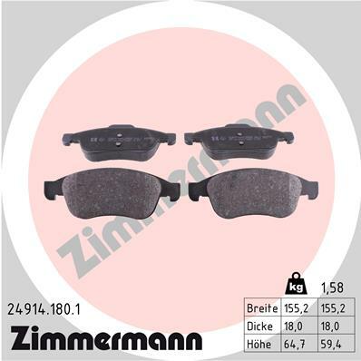 Klocki hamulcowe - komplet 24914.180.1 ZIMMERMANN