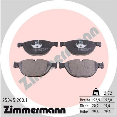 Klocki hamulcowe - komplet 25045.200.1 ZIMMERMANN