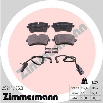 Klocki hamulcowe - komplet 25214.175.3 ZIMMERMANN