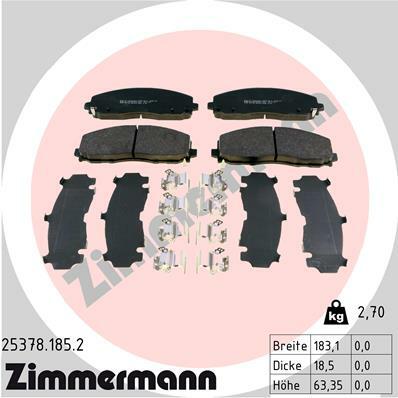 Klocki hamulcowe - komplet 25378.185.2 ZIMMERMANN