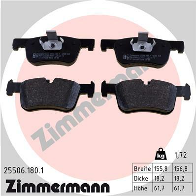 Klocki hamulcowe - komplet 25506.180.1 ZIMMERMANN