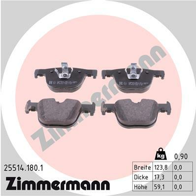 Klocki hamulcowe - komplet 25514.180.1 ZIMMERMANN